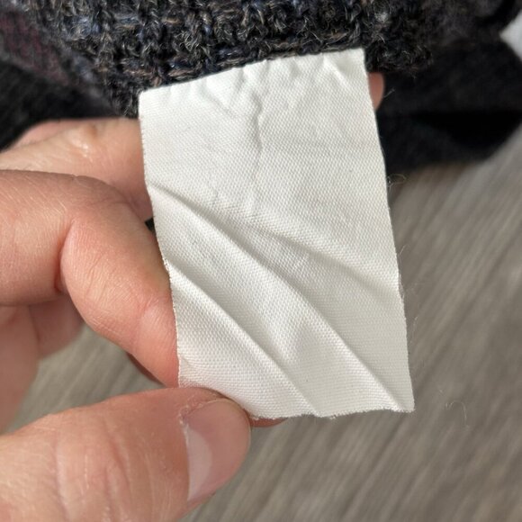 VTG Knitted Coogi Style Sweater Mens L Cooper Grand-pa Wool Pullover 90s Retro - Picture 12 of 16